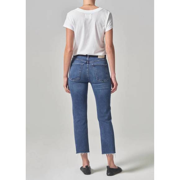 NEW CITIZENS OF HUMANITY daphne crop jeans in keepsake - Picture 2 of 2